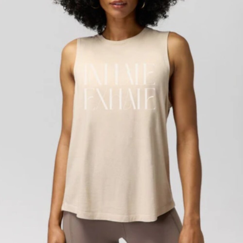 Spiritual Gangster Inhale Exhale Jade Muscle Tee